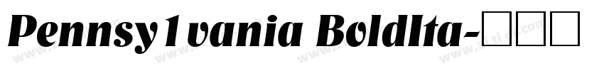 Pennsy1vania BoldIta字体转换